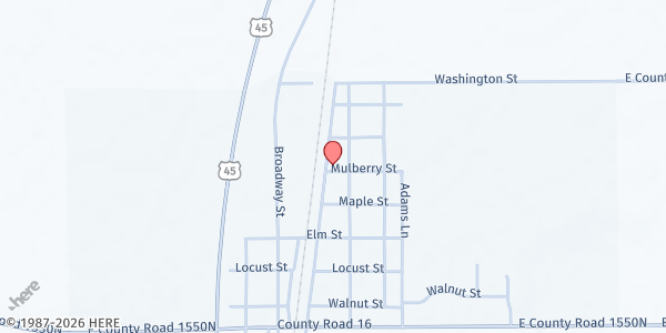 Map showing Humboldt Foodmobile - 400 Commercial St. at 400 Commercial St., Humboldt, IL