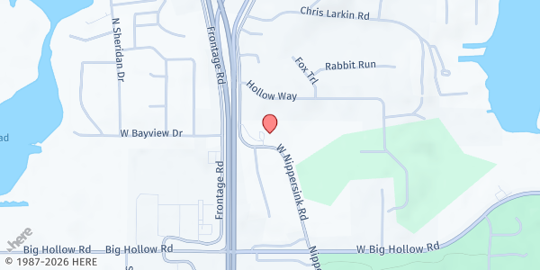 Map showing CrossPoint Church at 27430 W Nippersink Road, Ingleside, IL