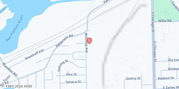 Map showing Lebanon Dist. Laymen Ministry - Mt Zion Baptist Church at 402 Singleton Place, Joliet, IL