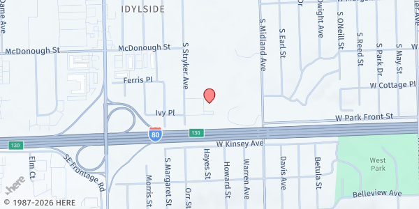 Map showing Payer Tower Ministries Church at 500 Stryker Avenue, Joliet, IL