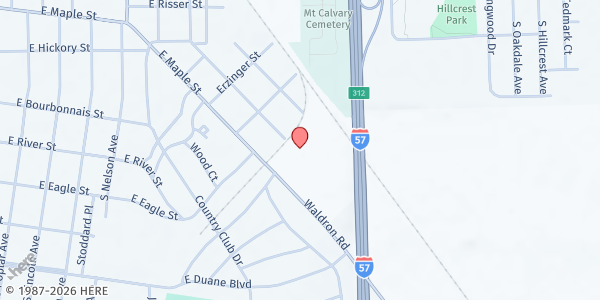 Map showing Genesis Community Ministries - Mobile Market Base at 2100 East Maple Street, Kankakee, IL