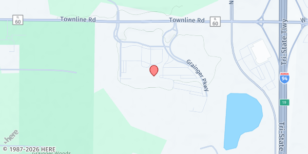 Map showing Grainger County Distribution at Grainger County Distribution, Lake Forest, IL