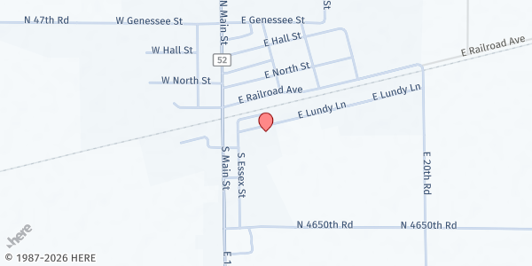 Map showing Five Loaves and Two Fish Food Pantry - Leland at 235 E. Lundy Lane, Leland, IL