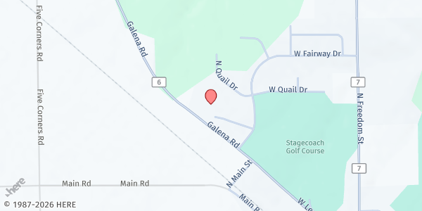 Map showing St. John Lutheran Church Mobile Market at 625 Country Lane Dr, Lena, IL