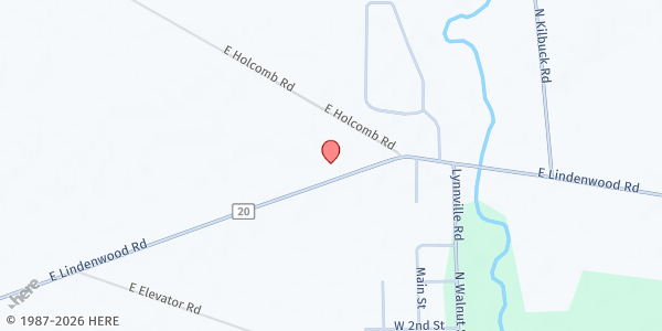 Map showing Immanuel Lutheran Good Samaritan at 16060 E Lindenwood Rd, Lindenwood, IL