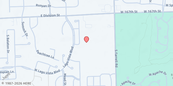 Map showing Lockport Fish Food Pantry at 1463 S. Farrell Road, Lockport, IL