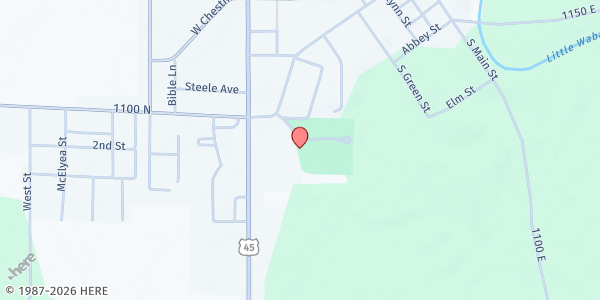 Map showing Louisville Foodmobile - Base Location at 700 Park Dr., Louisville, IL