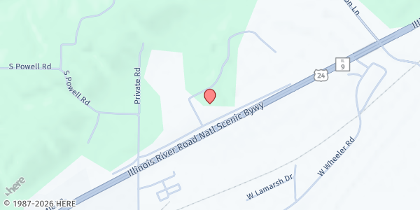 Map showing New Covenant Church of God at 106 Grant Rd., Marquette Heights, IL