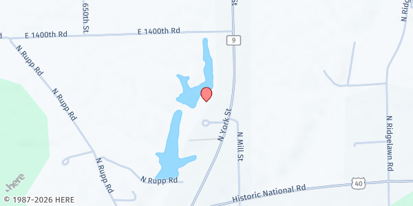 Map showing Clark County Health Department at Clark County Health Department, Martinsville, IL