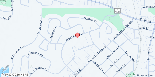 Map showing Casa de Vida Church at 4513 front royal Drive, Mchenry, IL