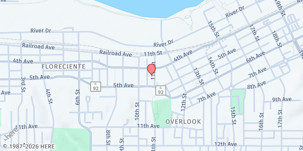 Map showing St. Mary's Food Pantry at 412 10th St, Moline, IL
