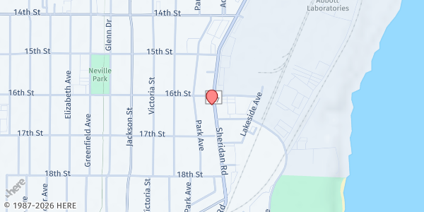 Map showing Fundacion Tierra y Libertad - Mobile Market at 710 17th Street, North Chicago, IL