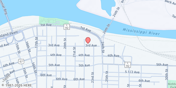 Map showing Christian Care Meal Site at 2209 3rd Ave, Rock Island, IL
