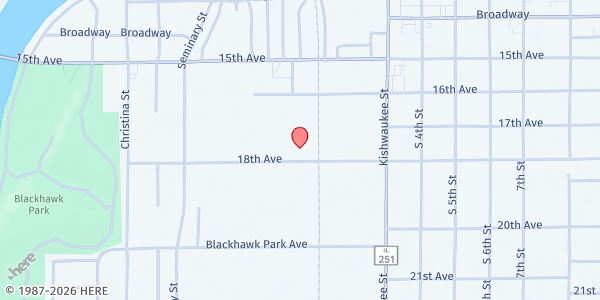 Map showing Distribution Location 18 at Distribution Location 18, Rockford, IL