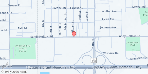 Map showing Neighborhood Market at 1397 Sandy Hollow Rd, Rockford, IL