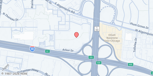 Map showing The Preserve at Woodfield at 4700 Arbor Dr, Rolling Meadows, IL