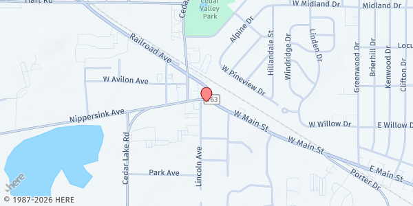 Map showing Avon Cares Food Pantry at 319 Nippersink, Round Lake, IL