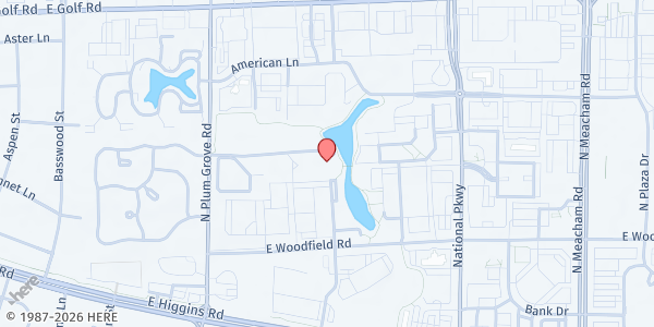 Map showing Trinity Charities Inc. at 927 Plum Grove Rd, Schaumburg, IL