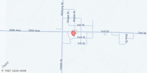 Map showing Little Free Food Box - Seaton Town Hall at 201 Maple St., Seaton, IL