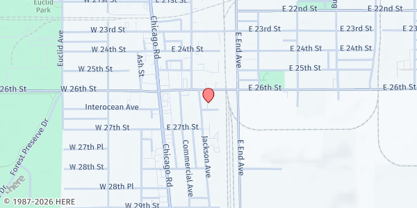 Map showing Alicia's House at 17 Paulsen Ave, South Chicago Heights, IL