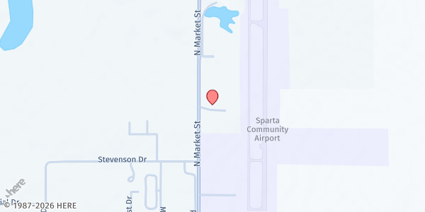 Map showing Western Egyptian EOC - Sparta at 1820 N. Market St., Sparta, IL