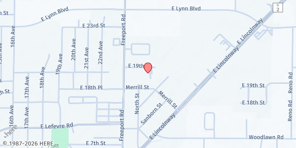 Map showing Sterling Towers Apartments at 2403 E 19th Street, Sterling, IL