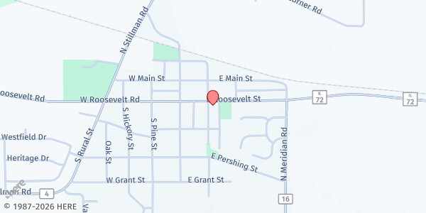 Map showing Bread of Life Valley Evangelical Covenant Church at 103 S. Maple Street, Stillman Valley, IL