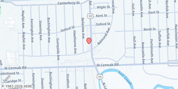 Map showing Westchester Food Pantry at 1938 S Mannheim Road, Westchester, IL
