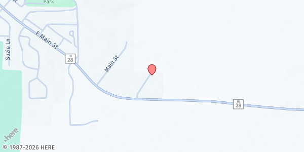 Map showing Area Sharing Kindness at 99 N. Long Ave., Attica, IN