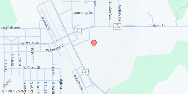 Map showing Scott Co School District 1: SCSD1 Food Pantry at 401 US-31, Austin, IN