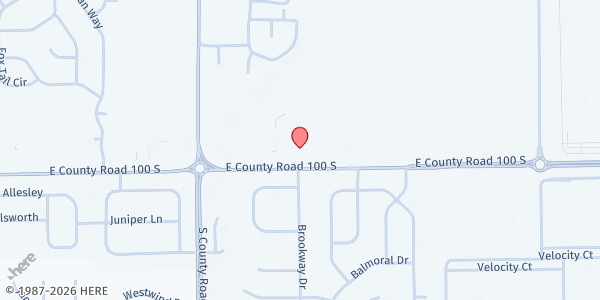 Map showing Avon Light and Life Church at 8264 E County Rd 100 S, Avon, IN