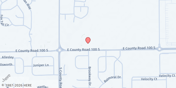 Map showing Light and Life Free Methodist at 8264 E County Rd 100 S, Avon, IN