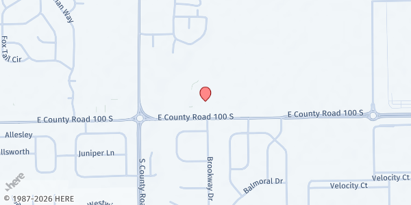 Map showing Light & Life Food Pantry at 8264 E County Rd 100 S, Avon, IN
