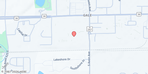 Map showing Mary Lee Maier Community Pantry at 174 S Avon Ave, Avon, IN