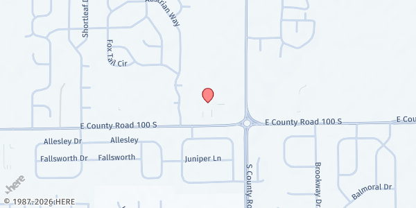 Map showing Mary Lee Maier Community Pantry at 7203 E. US Hwy. 36, Avon, IN