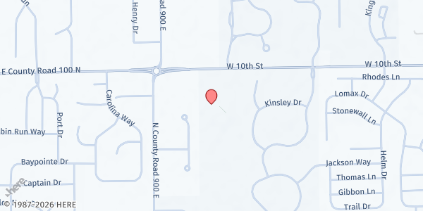 Map showing Our Shepherd Lutheran Church Food Pantry at 9201 E County Rd 100 N, Avon, IN