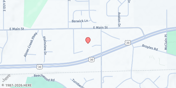 Map showing The Journey Church - Harvest Pantry at 5250 E. US Hwy. 36 Ste 430, Avon, IN