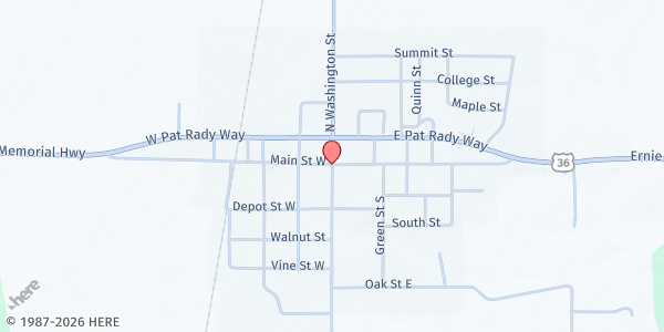Map showing Faith Hope Love Pantry - Lifespring Church at 1700 W. US Hwy. 36, Bainbridge, IN
