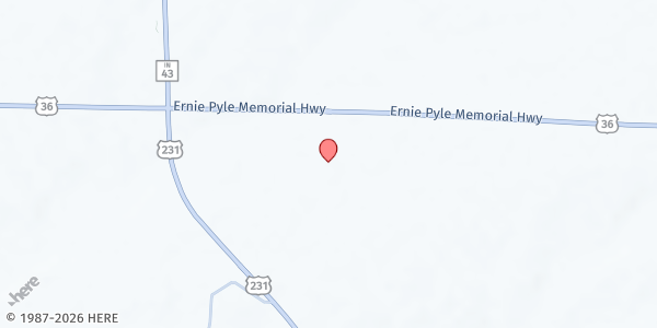 Map showing Lifespring Church dba Faith Hope & Love FP at 1700 W US-36, Bainbridge, IN