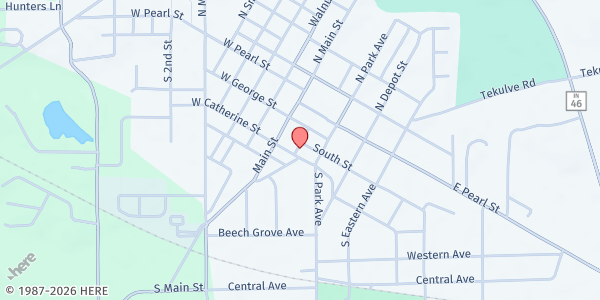 Map showing Batesville Food Pantry at 920 County Line Rd, Batesville, IN