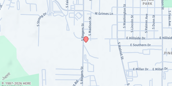 Map showing Community Kitchen of Monroe County at 1515 S. Rogers St., Bloomington, IN