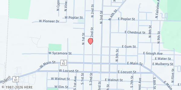 Map showing Hope Central - Manna Market at 4205 IN-62, Boonville, IN