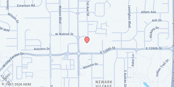 Map showing Carmel United Methodist Church at 621 S Rangeline Rd, Carmel, IN