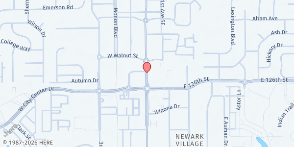 Map showing Carmel United Methodist Church Parking Lot at 621 South Rangeline Road, Carmel, IN