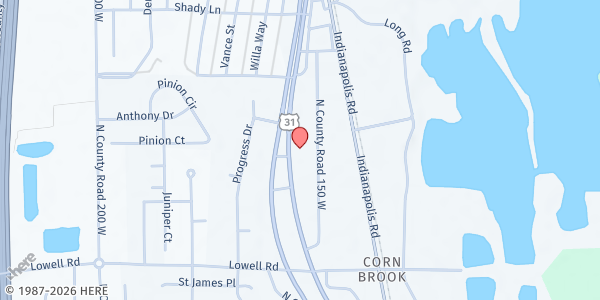 Map showing Columbus Baptist Church at 4821 N. U.S. Hwy. 31, Columbus, IN