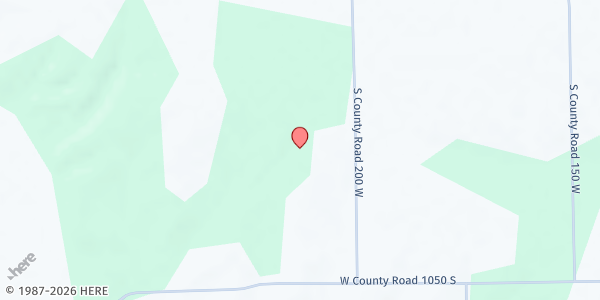 Map showing St. Lawrence Haven at 200 South Street, Columbus, IN