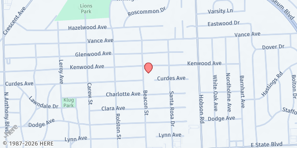 Map showing Beacon Heights Church of the Brethren at 2810 Beacon St, Fort Wayne, IN