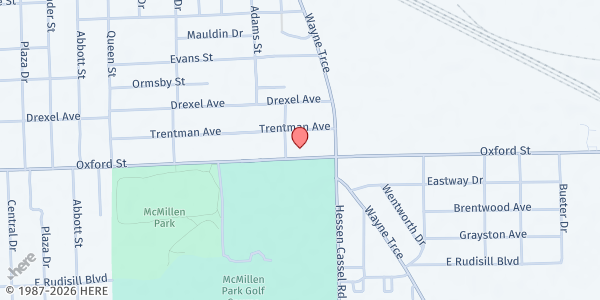 Map showing Feed My People Outreach Ministries - Food Distribution Center at 3017 Oxford St, Fort Wayne, IN