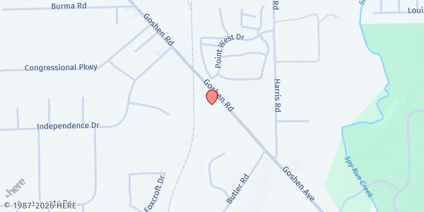 Map showing Saint Matthew Lutheran Church - Food Distribution Center at 2305 Goshen Rd, Fort Wayne, IN