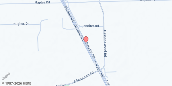 Map showing St. Joseph Hessen Cassel Catholic Church - Food Pantry at 11337 US-27, Fort Wayne, IN
